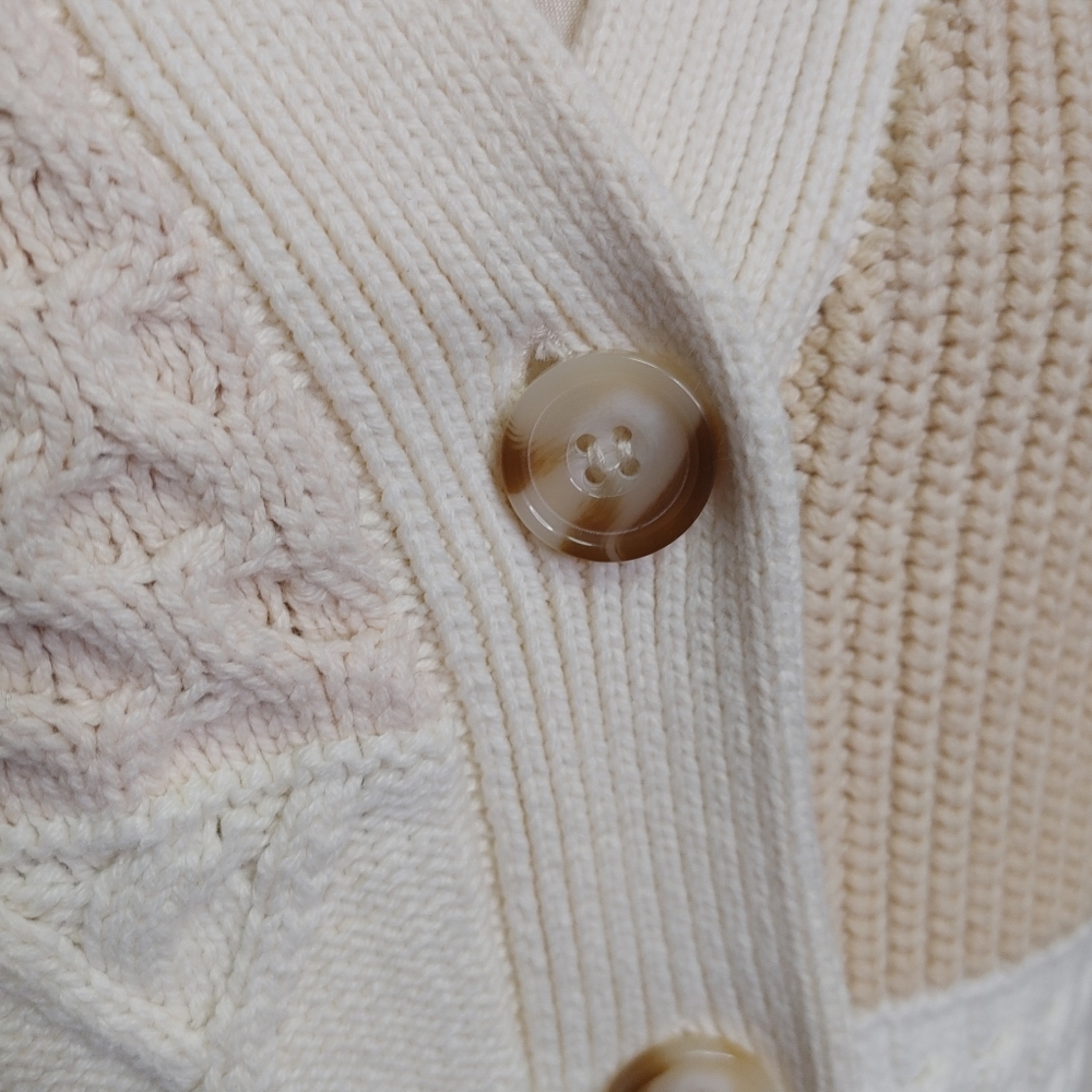 Rails Reese patchwork Cable knit cardigan size S - Picture 8 of 15